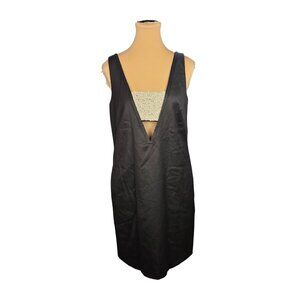 Club Monaco Black Mini Dress W Pearl Panel Details Sz 4